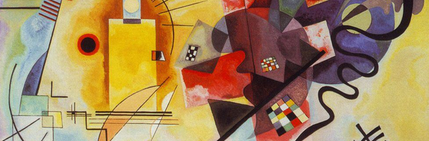Peinture abstraite composée de formes géométriques colorées et de lignes dynamiques, évoquant la complexité, les émotions et les processus mentaux.